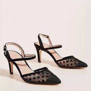 Anthropologie - Baker Velvet Heels